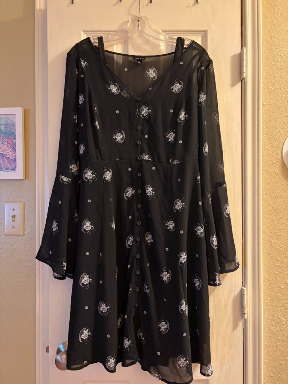 Torrid Boho Sheer Mini Dress Size 0